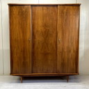 Kledingkast vintage Deens sixties hang leg demontabel