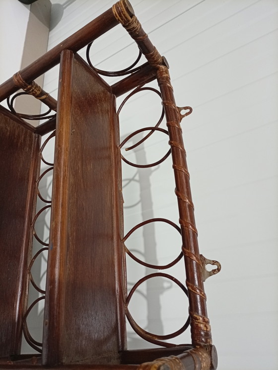 Image 1 of Vintage rattan rack