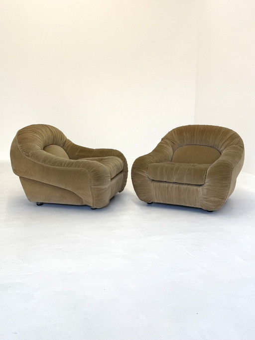 Poltrona Capriccio in beige di George Bighinello per Eurosalotto