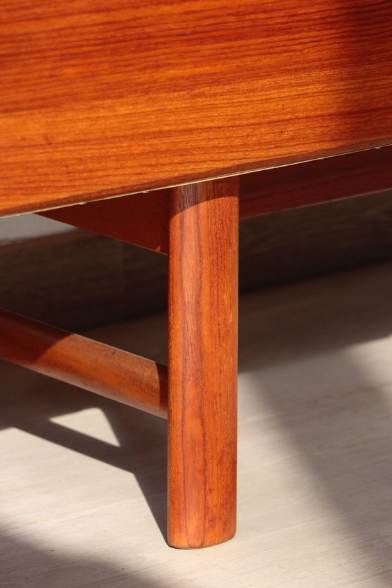 Image 1 of White Newton Teak Sideboard: Large “Petersfield” Sideboard