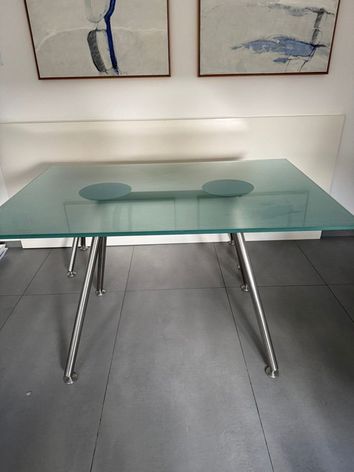 Bulthaup set table and bench Duktus series