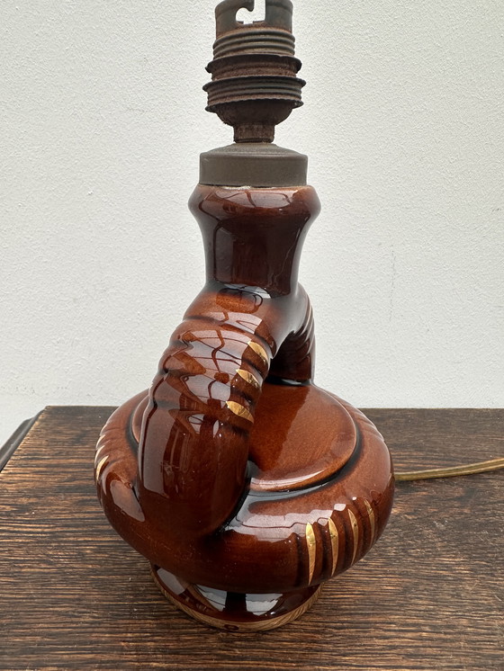 Image 1 of Small ceramic lamp base from the late 40s-early 50s, attributed to Vallauris