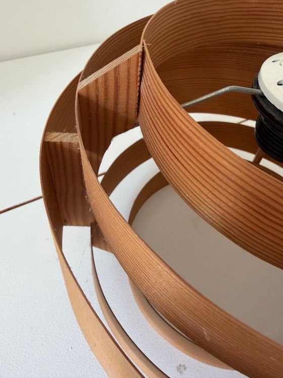 Image 1 of Translandia DK – Pine Veneer Pendant Lamp, Denmark 1960s/70s
