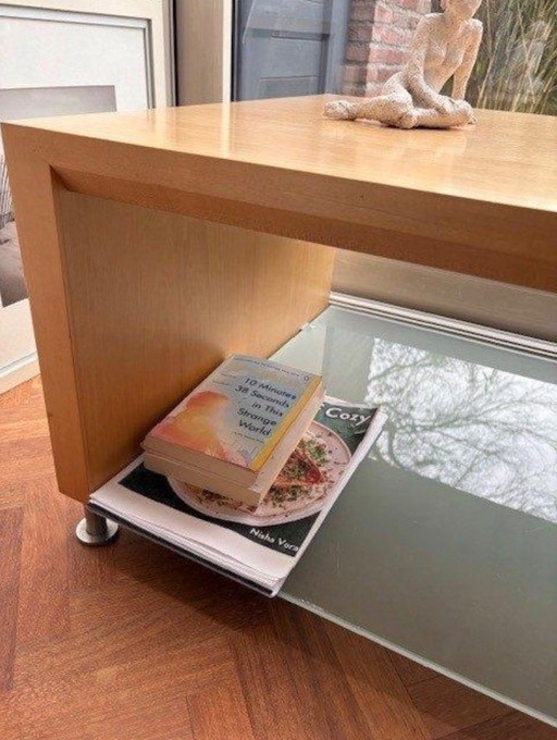 Arco coffee table natural wood