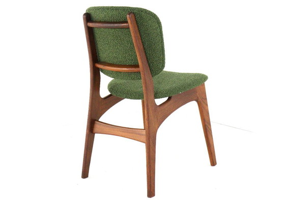 Image 1 of Set van 6 Nederlandse eetkamerstoelen stoelen vintage gestoffeerd