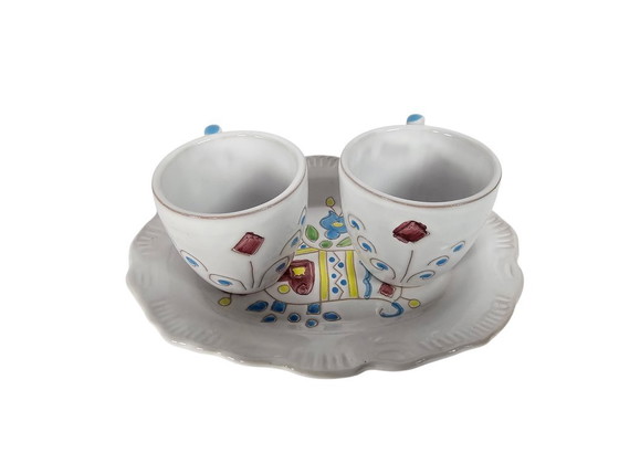 Image 1 of Sardegna Ceramiche - decor 'Pavoncella' - keramiek - Italiaans - 3e kwart 20e eeuw