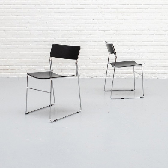 Image 1 of Minimalistische Sultana Stühle Arrben Italien Satz von 2