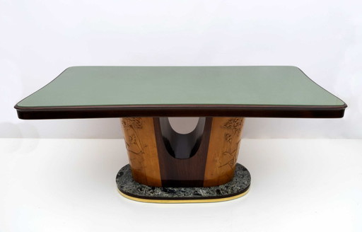 Vittorio Dassi Iconic Design Mid-Century Modern Italian Dining Table, 1950s