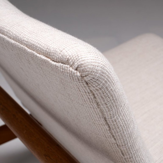 Image 1 of 2x chaise longue modèle FD 137/1 'Japan' de Finn Juhl pour France & Søn,