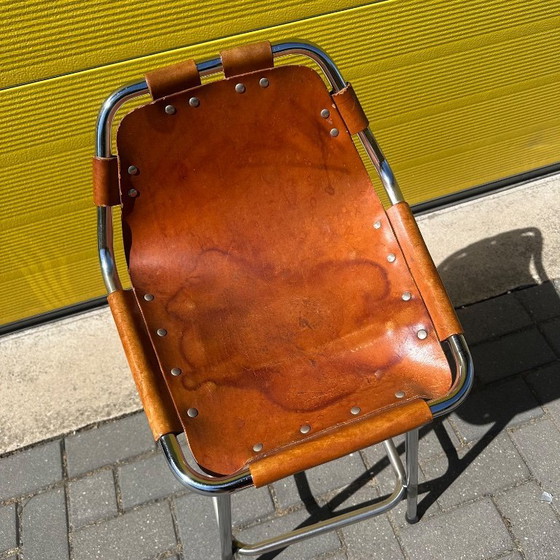 Image 1 of Vintage Les Arcs bar stool - Charlotte Perriand