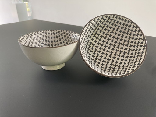 Ensemble de deux bols, style Japandi