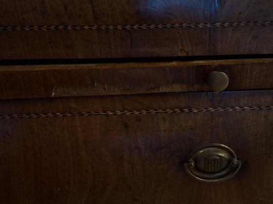 Image 1 of Secreter de madera con 3 cajones, 51x115x105