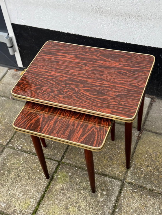 Image 1 of Mesas nido laminadas de palisandro