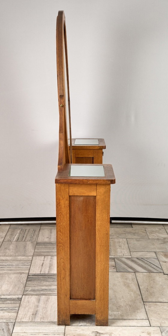 Image 1 of Antieke houten kaptafel, jaren 1920, Tsjechoslowakije