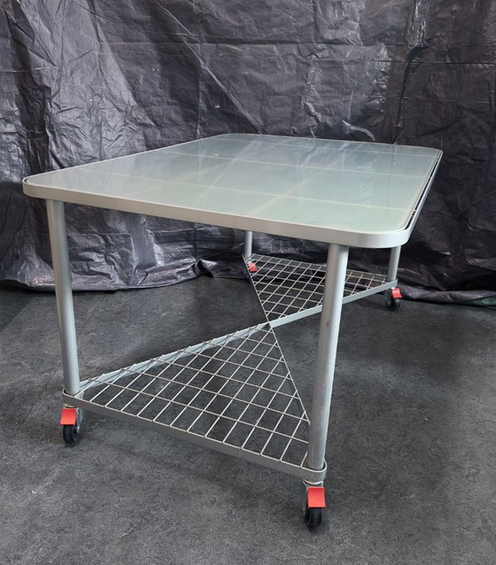 Bureau IKEA Moments des années 1990 par Niels Gammelgaard – Tables de salle à manger, Glass, Metal (photo 6 of 12)