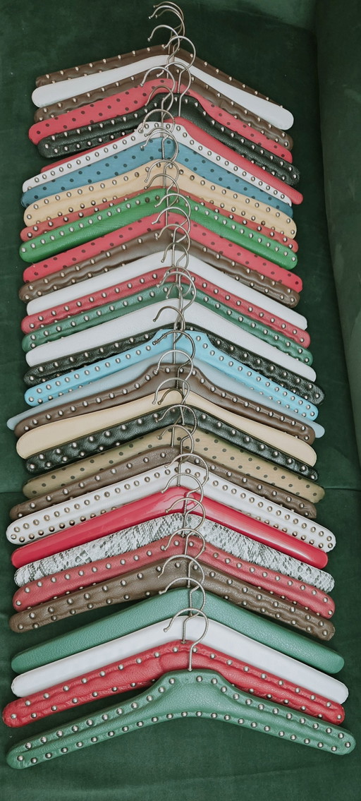 Leatherette hangers from the 60s/70s