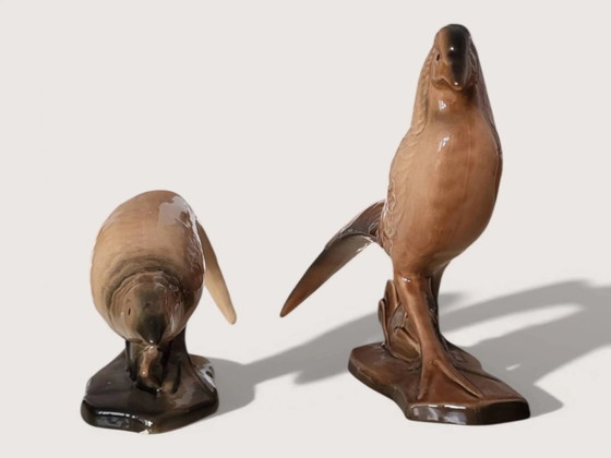 Pair of ceramic pheasants – Decorative Objects, Porcelain, Art Deco (photo 3 of 11)