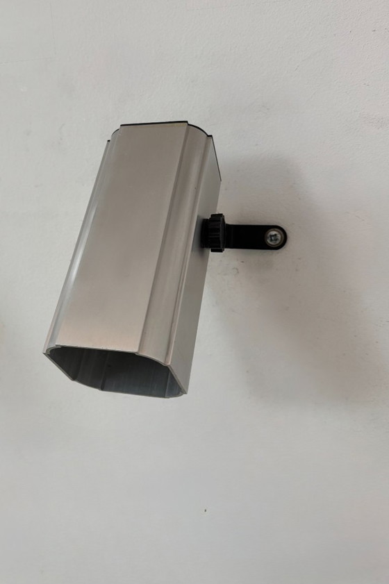 Image 1 of Pair of vintage adjustable wall lights, anodized aluminum, France, 1980