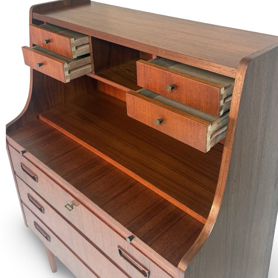 Image 1 of Gunnar Nielsen Tibergaard - Secretary / Dressoir - 1960’s - Teak - Danish design, marked and complete