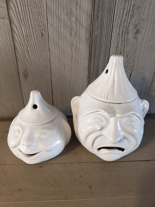 Vintage onion and garlic pot