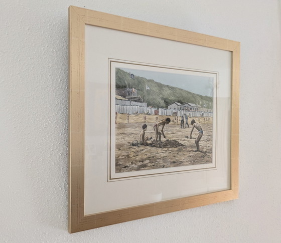 Image 1 of Aquarelle de Aad Mustert 50*45/29.5*23 cm (Art, Peinture)