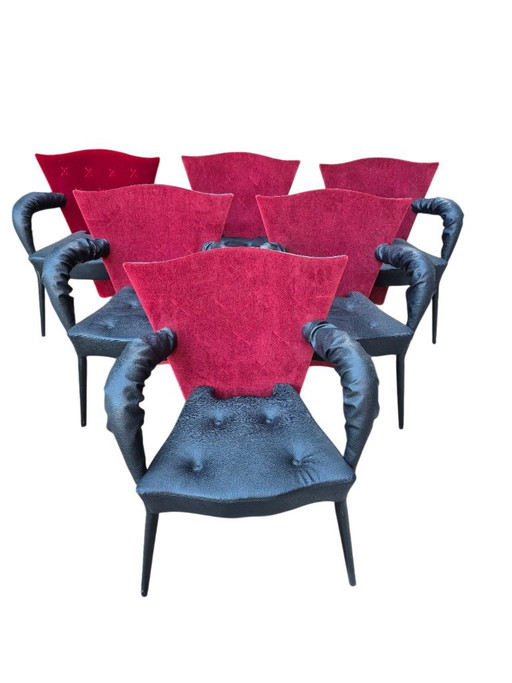 6 Scarabas Stühle Modell André T Designer Bofek Sipek