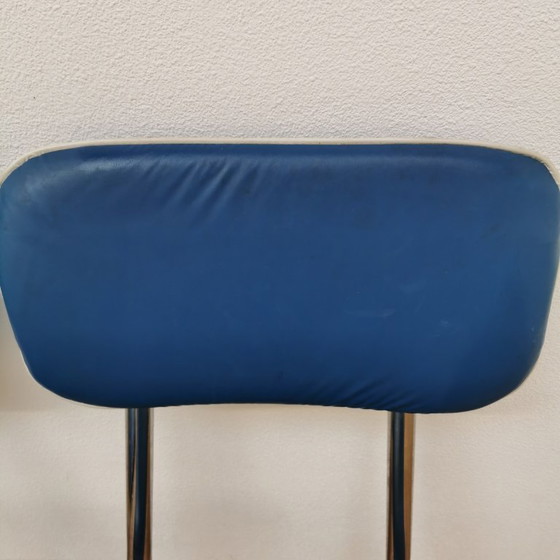 Image 1 of Sedie vintage Mid-Century in tubo cromato e similpelle, sedie da pranzo