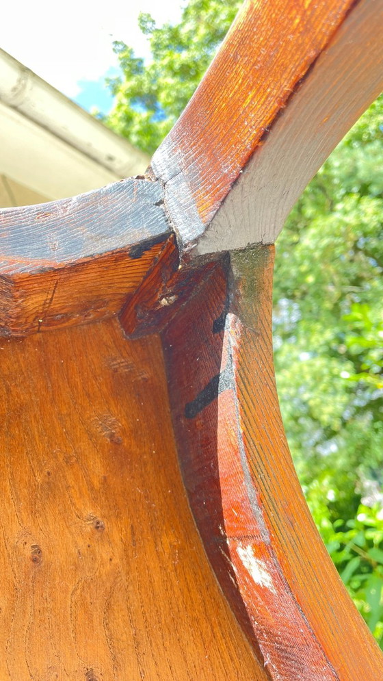 Schreibtisch mit geschwungenen Beinen – Wood (photo 14 of 31)