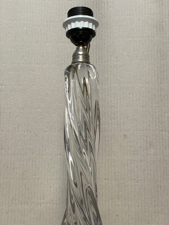 Image 1 of Vintage French Baccarat Table Lamp