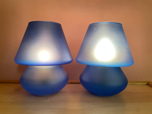 Vintage Set Table lamps Mushroom 80s