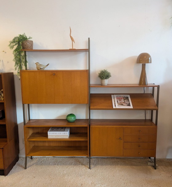 Image 1 of Vintage modulair vrijstaand wandmeubel 