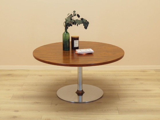 Image 1 of Table basse ronde en palissandre, design danois, années 1970, fabriquée au Danemark