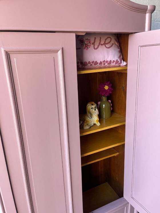 Image 1 of Armario antiguo, mueble para habitación infantil, mueble para juguetes restaurado.