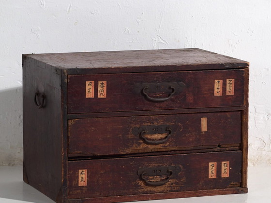 Antique Japanese cedar ko-dansu drawer, Meiji period (ca. ) #48 – Chest of drawers (photo 2 of 40)