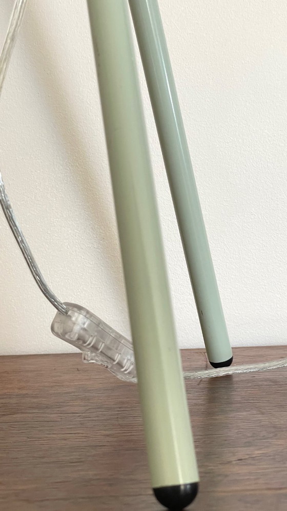 Image 1 of Green Metal Tripod Lamp, 1990s