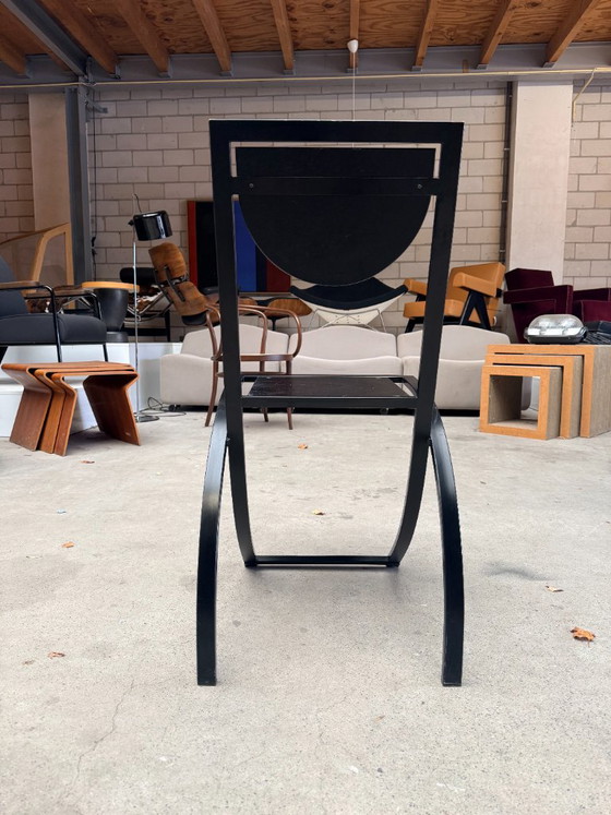 KFF Sinus chair, Karl Friedrich Förster (Bestand: 3) – Esszimmerstühle, Leder, Metall (photo 21 of 21)