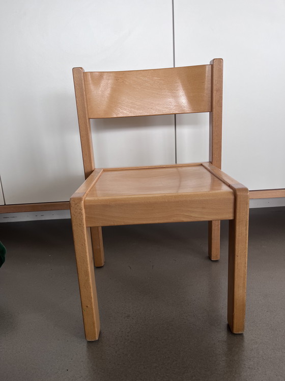 Image 1 of Vintage Scandinavian Design High Chair - Solid Beech