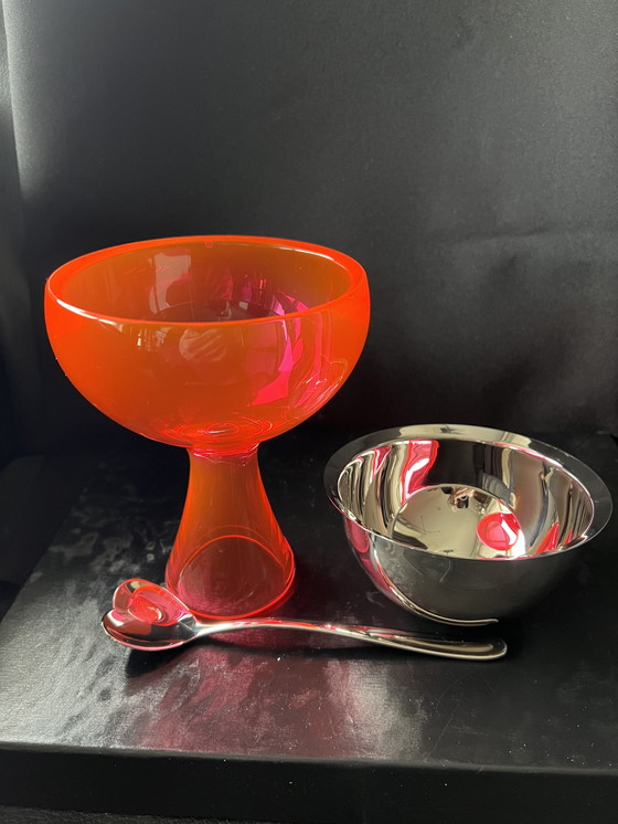 Image 1 of Alessi, Práchtige Big Love ijscoupes, ontwerp de Miriam Mirri, Italia 2012