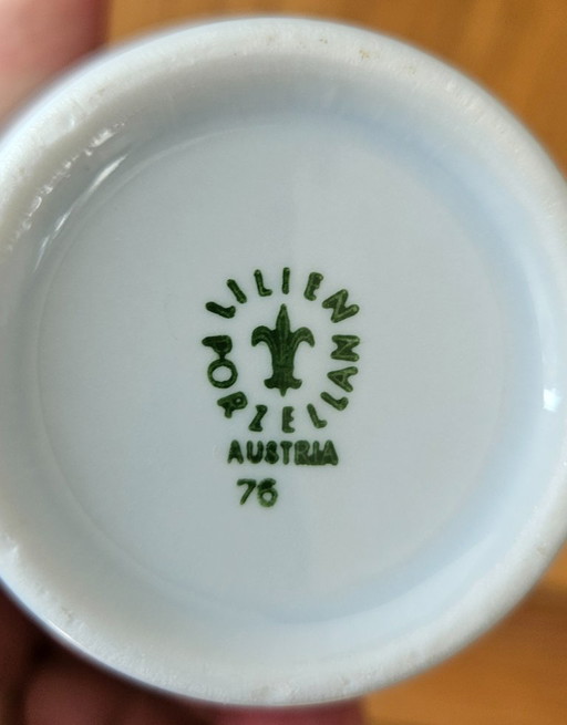 Service à vin chaud/eau en porcelaine vintage de Lilien Porzellan (Autriche). – tafelwaar (photo 2 of 5)