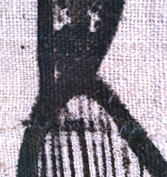 Image 1 of korhogo senoufo wandkleed vintage canvas