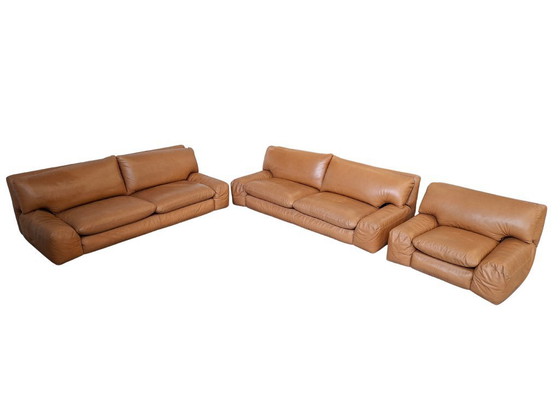 Image 1 of Ensemble « Bengodi » – Conçu par Cini Boeri pour Arflex Italia (2 canapés + fauteuil)