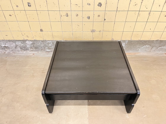 Image 1 of Table basse vintage en chêne laqué noir