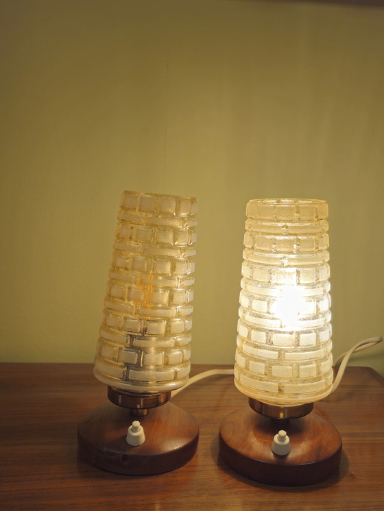 Image 1 of Lampes de chevet vintage - Lot de 2 lampes de table