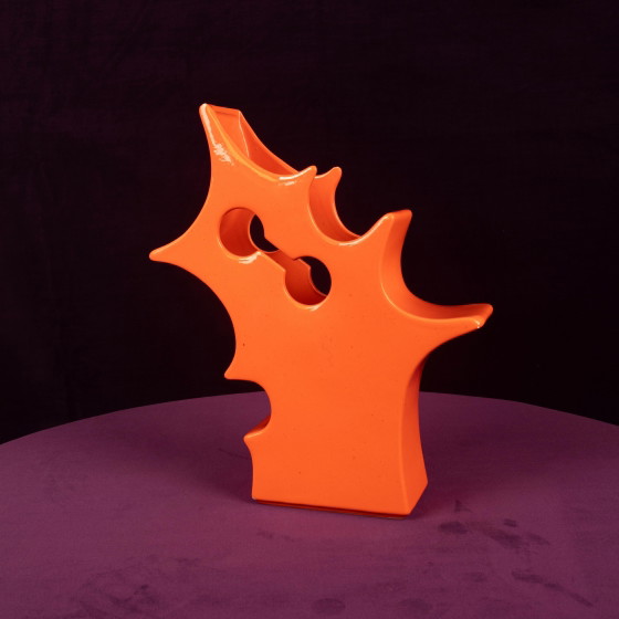 Abstract Oranje Keramische Sculpturale Vaas, Postmodern Space Age, Italië, 1980 – Vazen, Ceramic (photo 7 of 19)