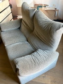 Canapé 2 places Cassina Maralunga (165 cm de largeur) rayé