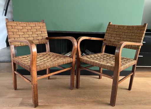 Erich Dieckman Bauhaus fauteuil 2 piezas