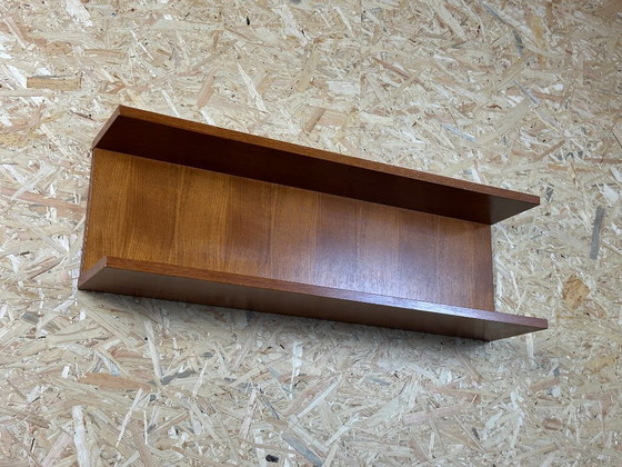 Image 1 of 60s 70s Teak wandplank Teak wandplank Deens design Denemarken