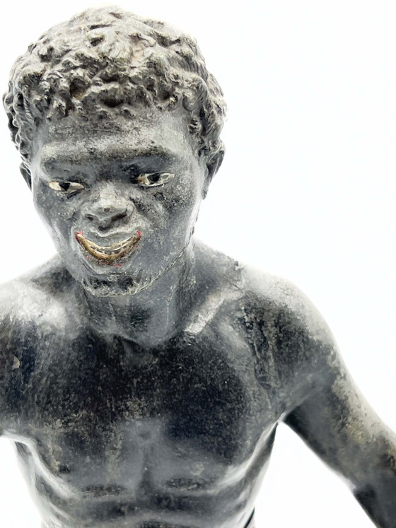 Esculturas de bronce de los años 30 que representan a un africano (photo 3 of 5)