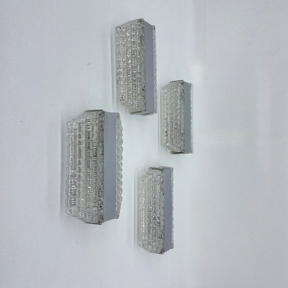 Image 1 of Juego de 4 apliques / candelabros kaiser Leuchter , años 70 Alemania