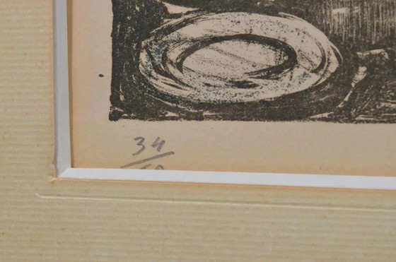 Litografía en color francesa firmada y numerada de Yves Brayer “Le Banquet” de los años 80 (photo 2 of 10)